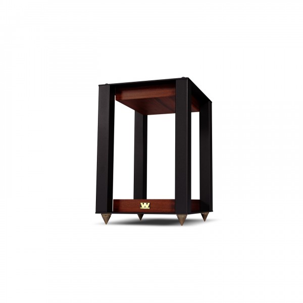 Wharfedale Linton Speakers with matching stand (Pair), Mahogany - Stand 2
