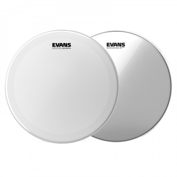 Evans Genera Coated Snare Drum Head & Snare Side Hazy, 14''