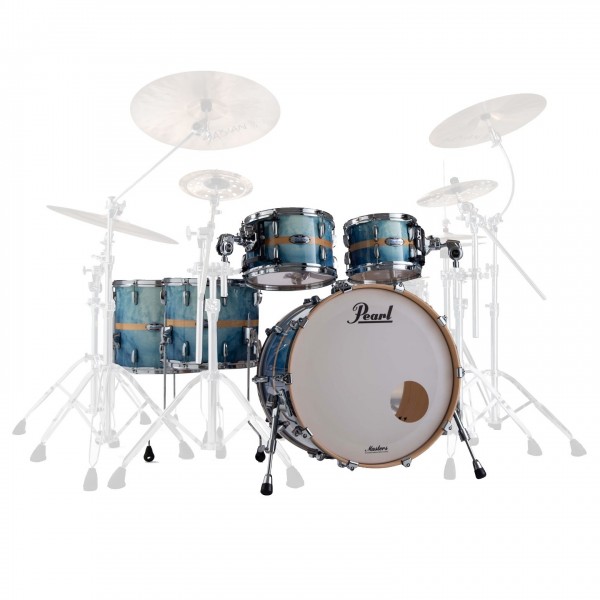 Pearl Masters MCT 22'' 5pc Shell Pack, Ocean Blue Stripe
