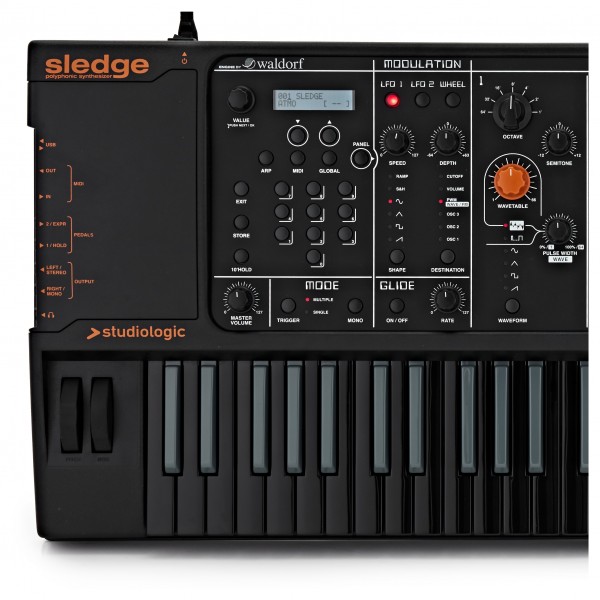 Studiologic Sledge 2.0 61 Key Synthesizer, Black