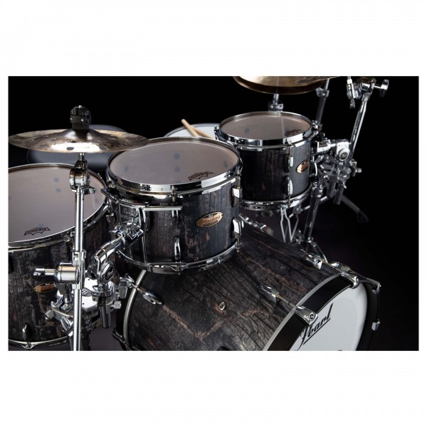 Pearl Masters MRV 22'' 4pc Shell Pack, Satin Charred Oak - Shell detail