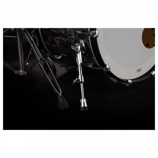 Pearl Masters MRV 22'' 4pc Shell Pack, Satin Charred Oak - Spurs detail