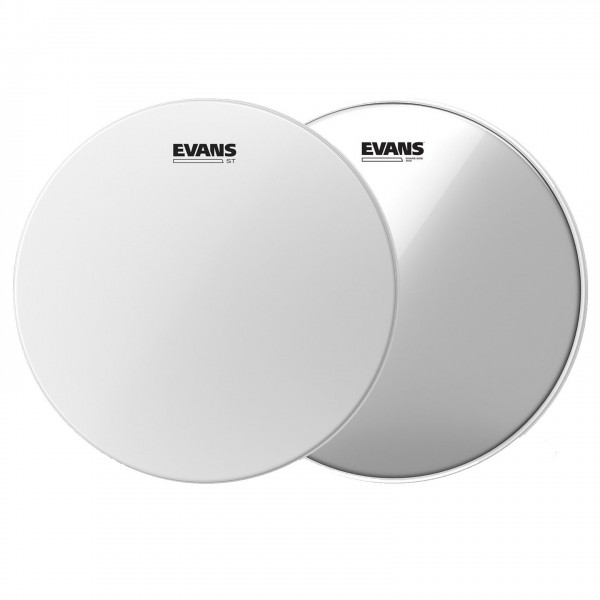 Evans Super Tough ST Coated Snare Drum Head & Snare Side Hazy, 14''