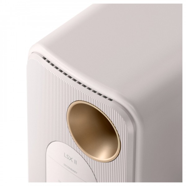 KEF LSX II Wireless Hifi Speaker System, Mineral White - Zoom 2