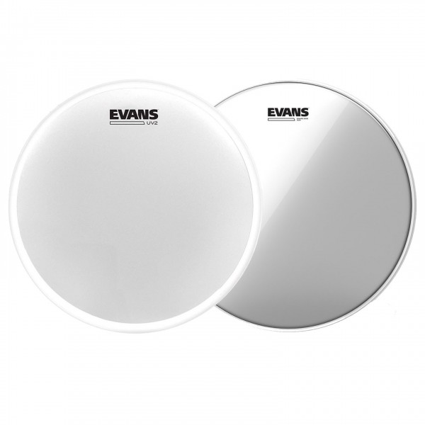 Evans UV2 Snare Drum Head & Snare Side Hazy 300 Pack, 12''