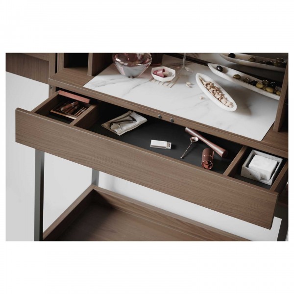 BDI Cosmo 5720 Bar, Toasted Walnut - Detail