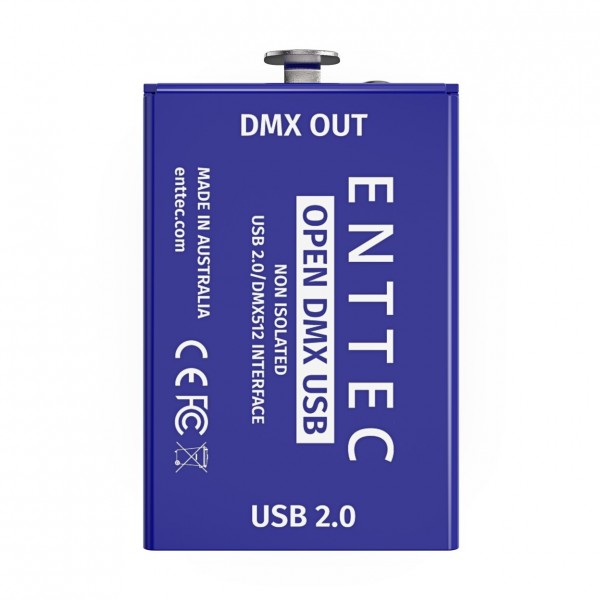 Enttec Open DMX USB Interface, Top