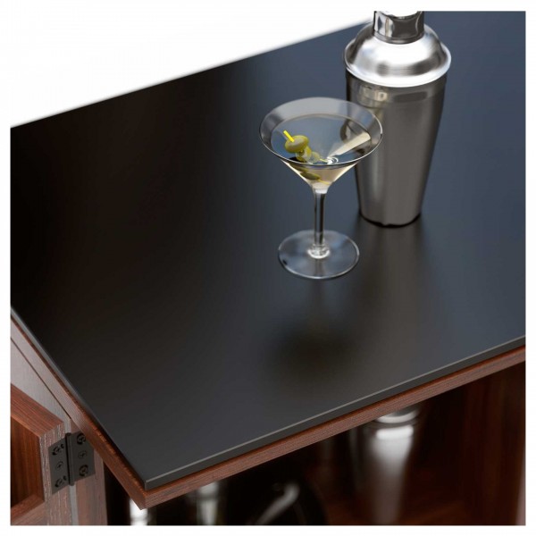 BDI Corridor 5620 Home Bar Cabinet, Chocolate Stained Walnut 