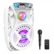 iDance Groove 217 Rechargeable Bluetooth Karaoke Speaker with Disco - Full, Angled Right