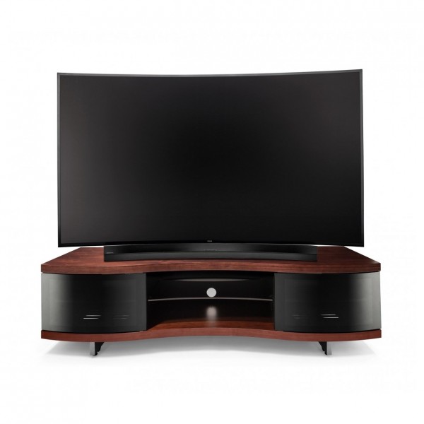 BDI Ola 8137 Chocolate Curved TV Cabinet, Stained Walnut (2)