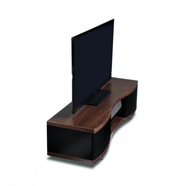 BDI Ola 8137 Chocolate Curved TV Cabinet, Stained Walnut (3)