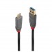 Lindy USB 3.2 Type A to C Cable, 5A PD, 0.5m - Connectors, Angled