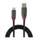 Lindy USB 3.2 Type A to C Cable, 5A PD, 0.5m - Connectors, Flat