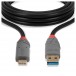 Lindy USB 3.2 Type A to C Cable, 5A PD, 0.5m - Full Cable, Front