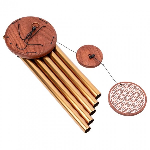 Meinl Sonic Energy Flower of Life Meditation Chime 36", Bronze - Flat