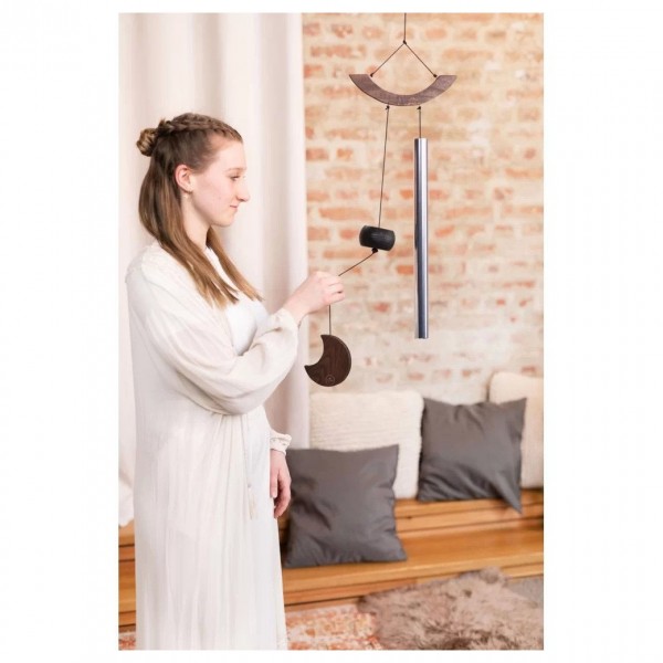 Meinl Sonic Energy Moon Meditation Chime 35", Silver - Played example