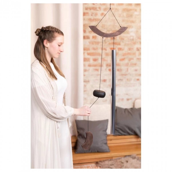 Meinl Sonic Energy Moon Meditation Chime 49", Silver - Played example