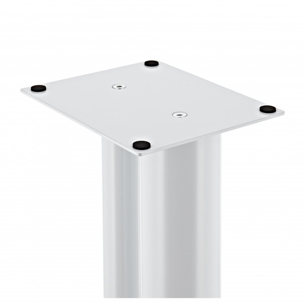 Fisual Duo Speaker Floor Stands 600mm, Gloss White (Pair) at