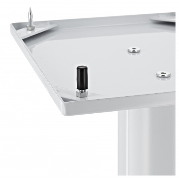 Fisual Duo Speaker Floor Stands 600mm, Gloss White (Pair) at