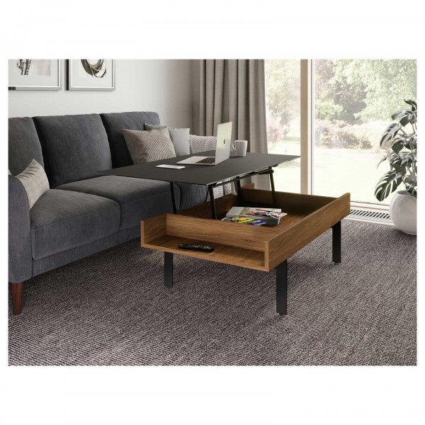 BDI Reveal 1192 Natural Walnut Lift Top Coffee Table