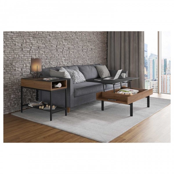 BDI Reveal 1192 Natural Walnut Lift Top Coffee Table