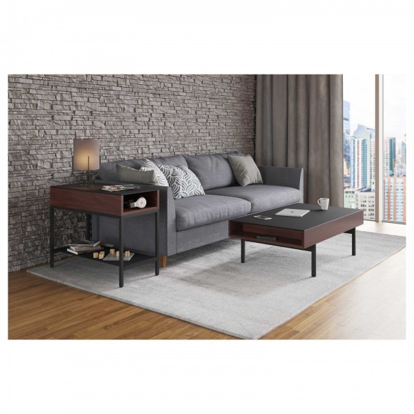BDI Reveal 1192 Lift Top Coffee Table, Chocolate Stained Walnut