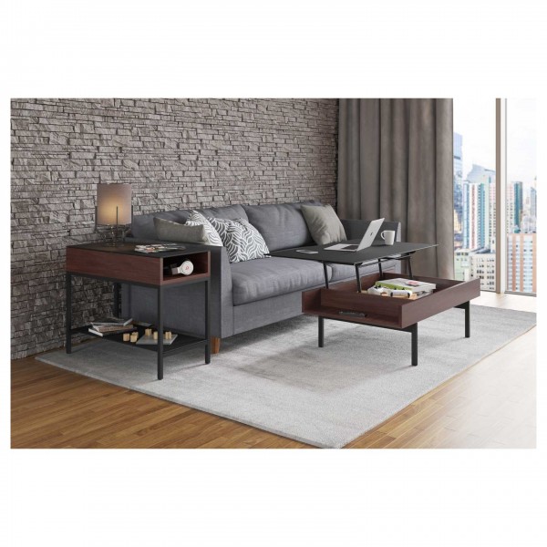 BDI Reveal 1192 Lift Top Coffee Table, Chocolate Stained Walnut
