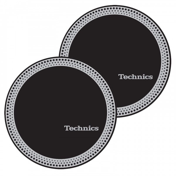 Technics Slipmat Strobe 3: Silver Dots on Black - Main