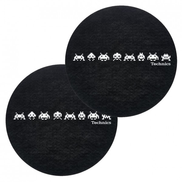 Technics Slipmat Space Invaders - Pair