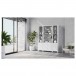 BDI Linea 5802 Satin White Double Width Bookshelf Unit