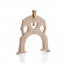 WMutes Metal Double Bass Concert Mute, Bright Gold