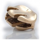 WMutes Metal Violin & Viola Practice Mute, Bright Gold