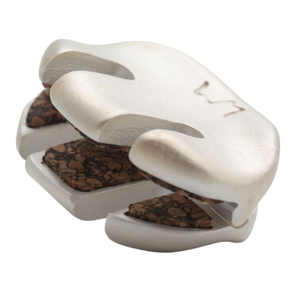 WMutes Metal Violin & Viola Practice Mute, Matt Silver