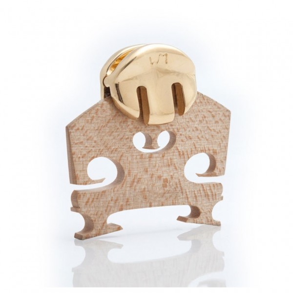 WMutes Metal Violin & Viola Practice Mute - On bridge