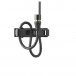 Shure MX150B-XLR Lavalier Microphone, Black - Capsule, Cable Up