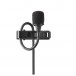 Shure MX150B-XLR Lavalier Microphone, Black - Windshield