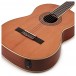 Deluxe Classical Electro Acoustic Guitar by Gear4music, Cedar
