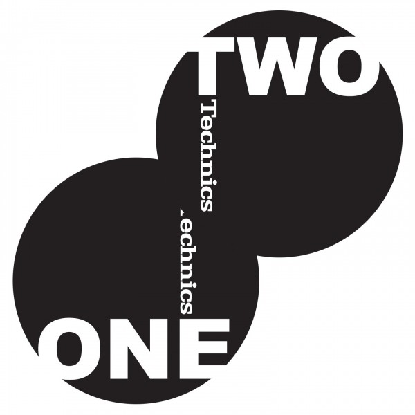 Technics Slipmat One-Two Black/White (Mixed-Set) - Pair