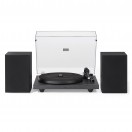 Crosley C62 Shelf System With Bluetooth Out, Black