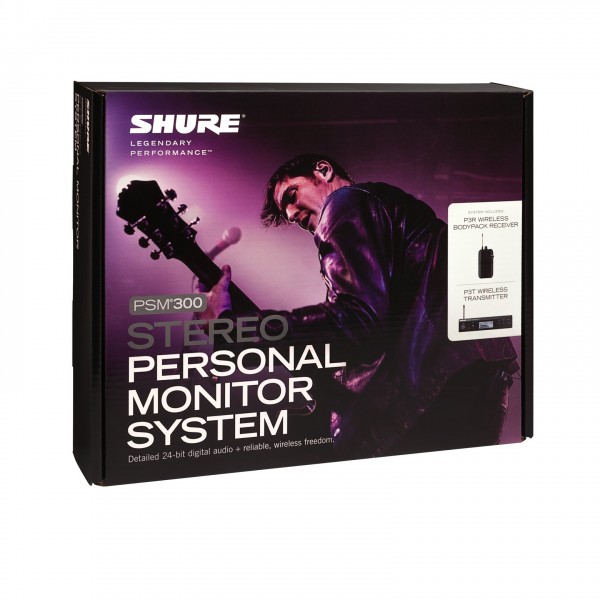Shure PSM300 Wireless IEM System, Including Bodypack Receiver - Boxed