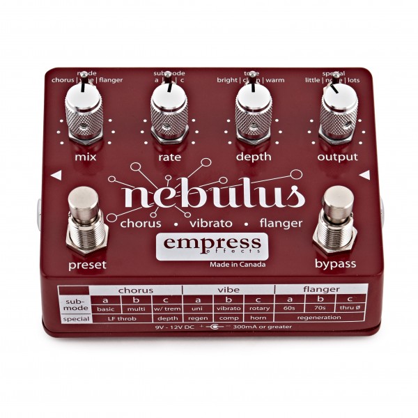Empress Effects Nebulus Flanger Pedal