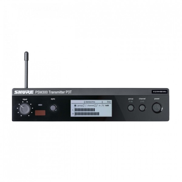 Shure PSM300 Wireless IEM System, Including Premium Metal Receiver - Transmitter, Front