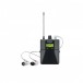 Shure PSM300 Wireless IEM System, Including Premium Metal Receiver - Receiver, Front with Monitors