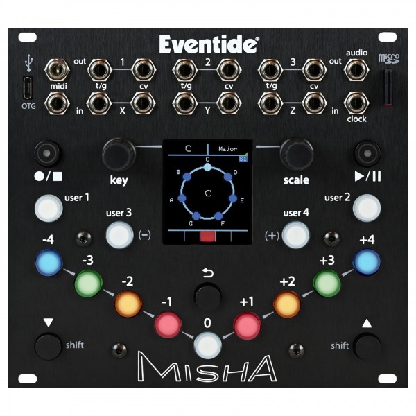 Eventide Misha Eurorack Sequencer and Instrument (28HP) - Front Panel