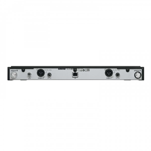 Shure SLXD14D-K59 Dual Wireless Guitar System - Receiver, Rear