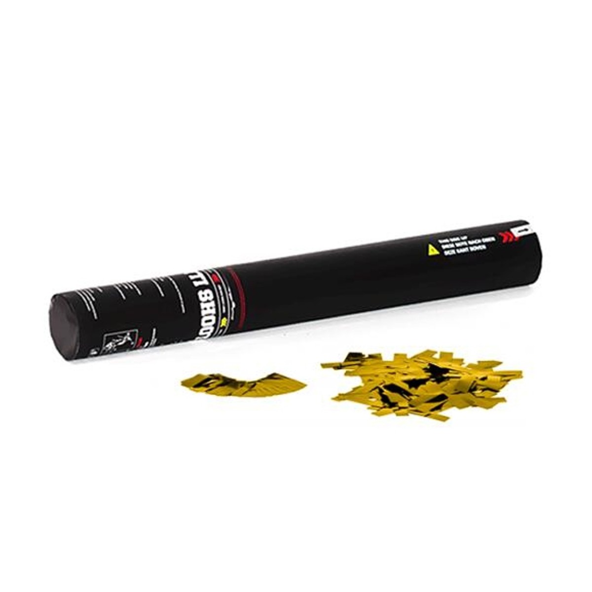 Click to view product details and reviews for 28cm Handheld Confetti Cannon Metallic Gold.