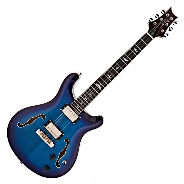 PRS SE Hollowbody II, Faded Blue Burst