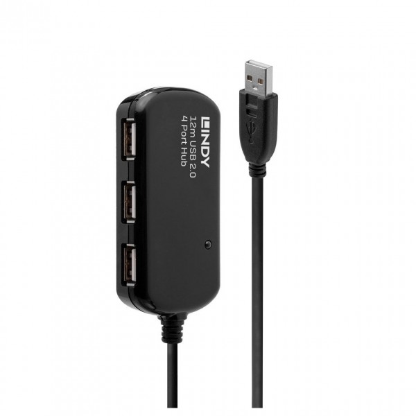 Lindy USB 2.0 Active Extension Pro Hub, 12m