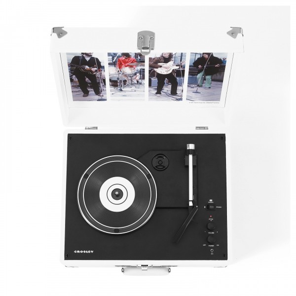 Beatles Anthology Turntable, White - Top Down