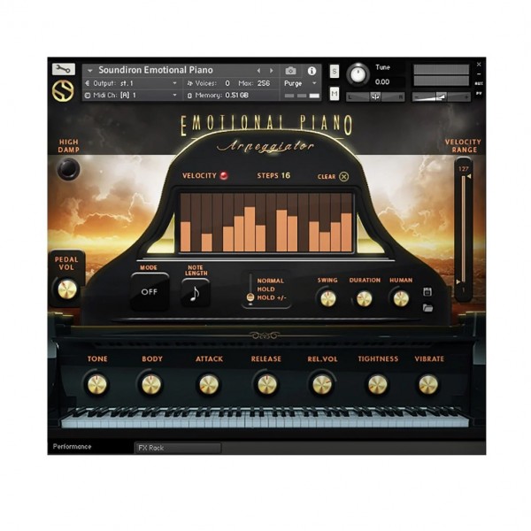 Soundiron Emotional Piano - Arpeggiator